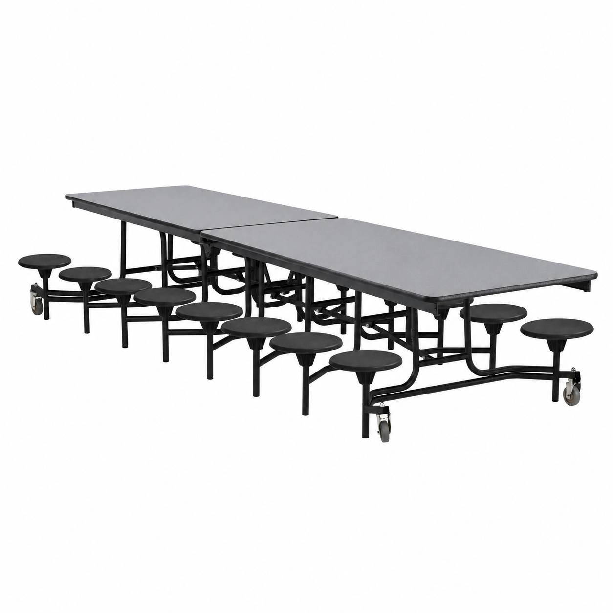 Mobile Cafeteria Table — 13 ft — 16 Stools